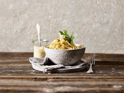 Spaghetti mit Zwiebelsauce
